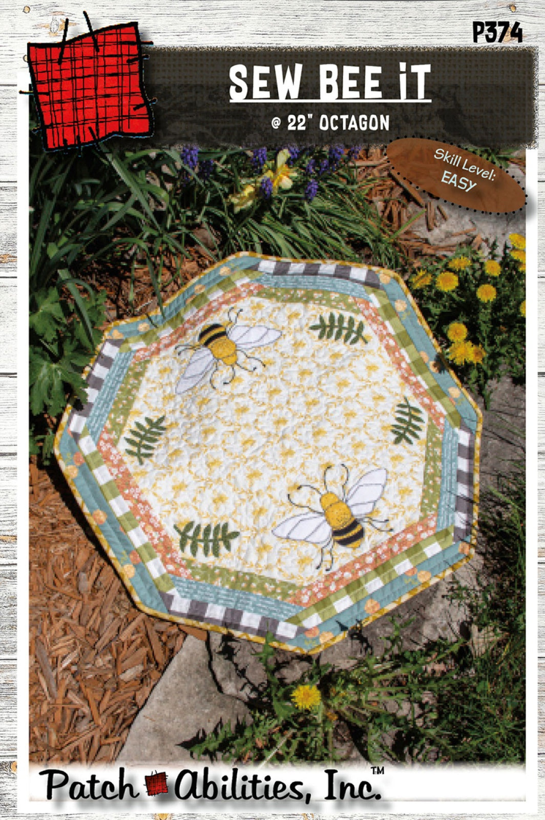 Sew Bee It Table Mat Quilt Pattern by Patch Abilities