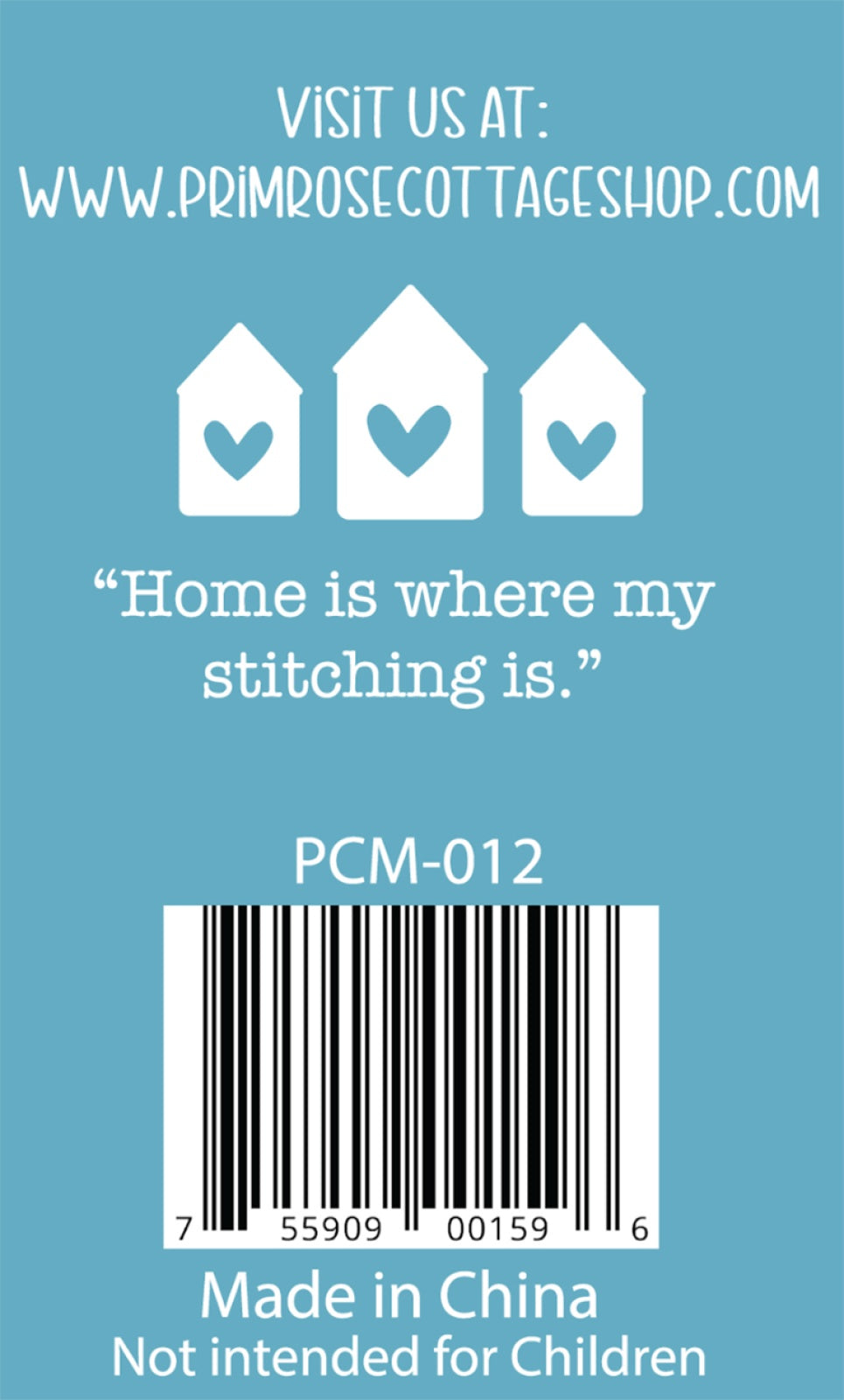 Back of the Home Stitch Home Quilt Pattern by Primrose Cottage