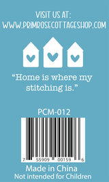 Back of the Home Stitch Home Quilt Pattern by Primrose Cottage