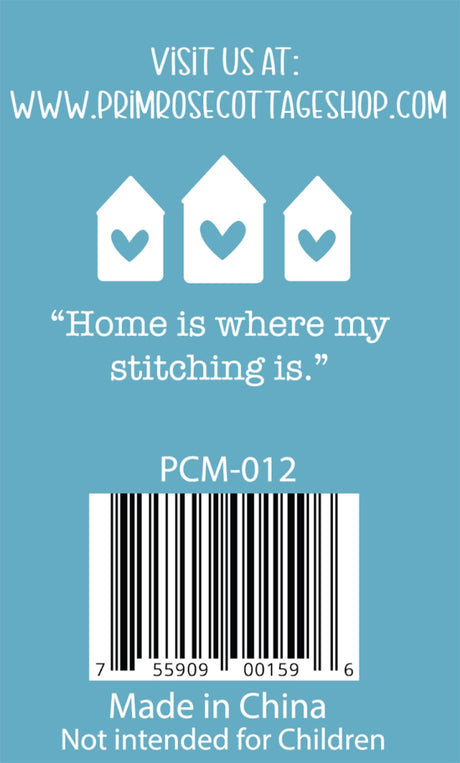 Back of the Home Stitch Home Quilt Pattern by Primrose Cottage