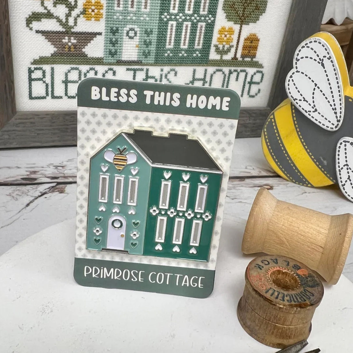 Bless This Home Needle Minder by Primrose Cottage