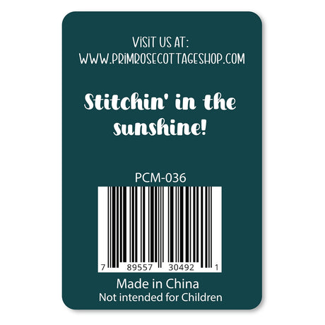 Back of the Sea Turtle Needle Minder Quilt Pattern by Primrose Cottage