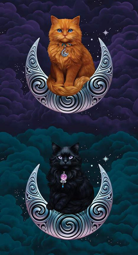 Celtic Cats Panel by Riley Blake Designs