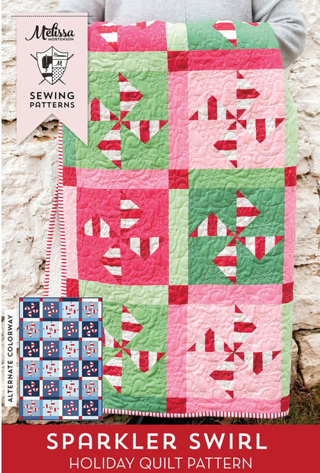 Sparkler Swirl Quilt Pattern by Melissa Mortenson