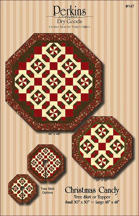 Christmas Candy Quilt Pattern by Perkins Dry Goods
