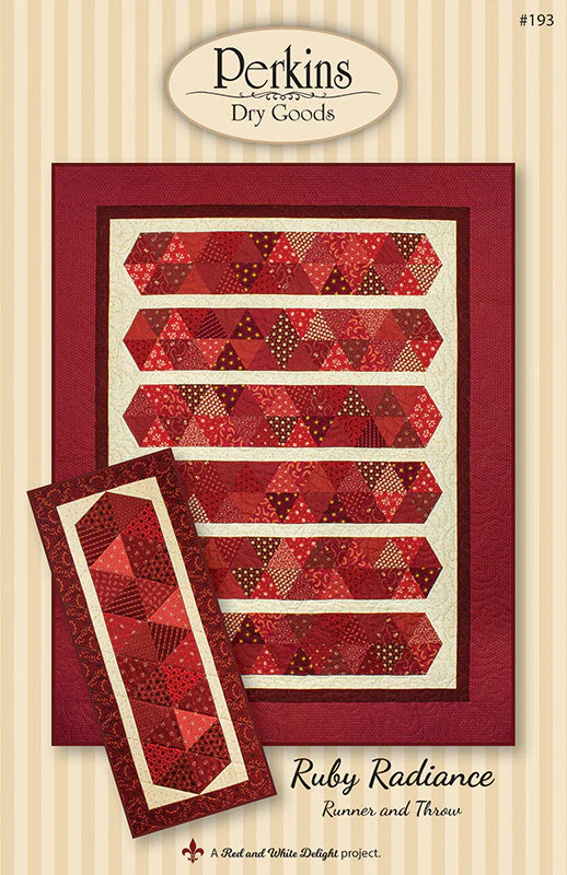 Ruby Radiance Quilt Pattern by Perkins Dry Goods