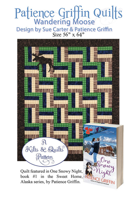 Wandering Moose Quilt Pattern by Patience Griffin