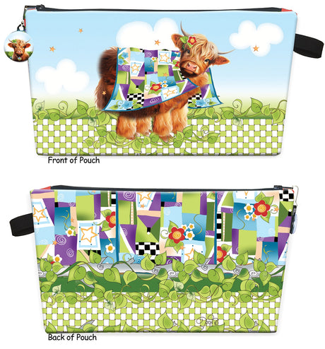 Printed Pouch Highland Cow by Jody Houghton Designs
