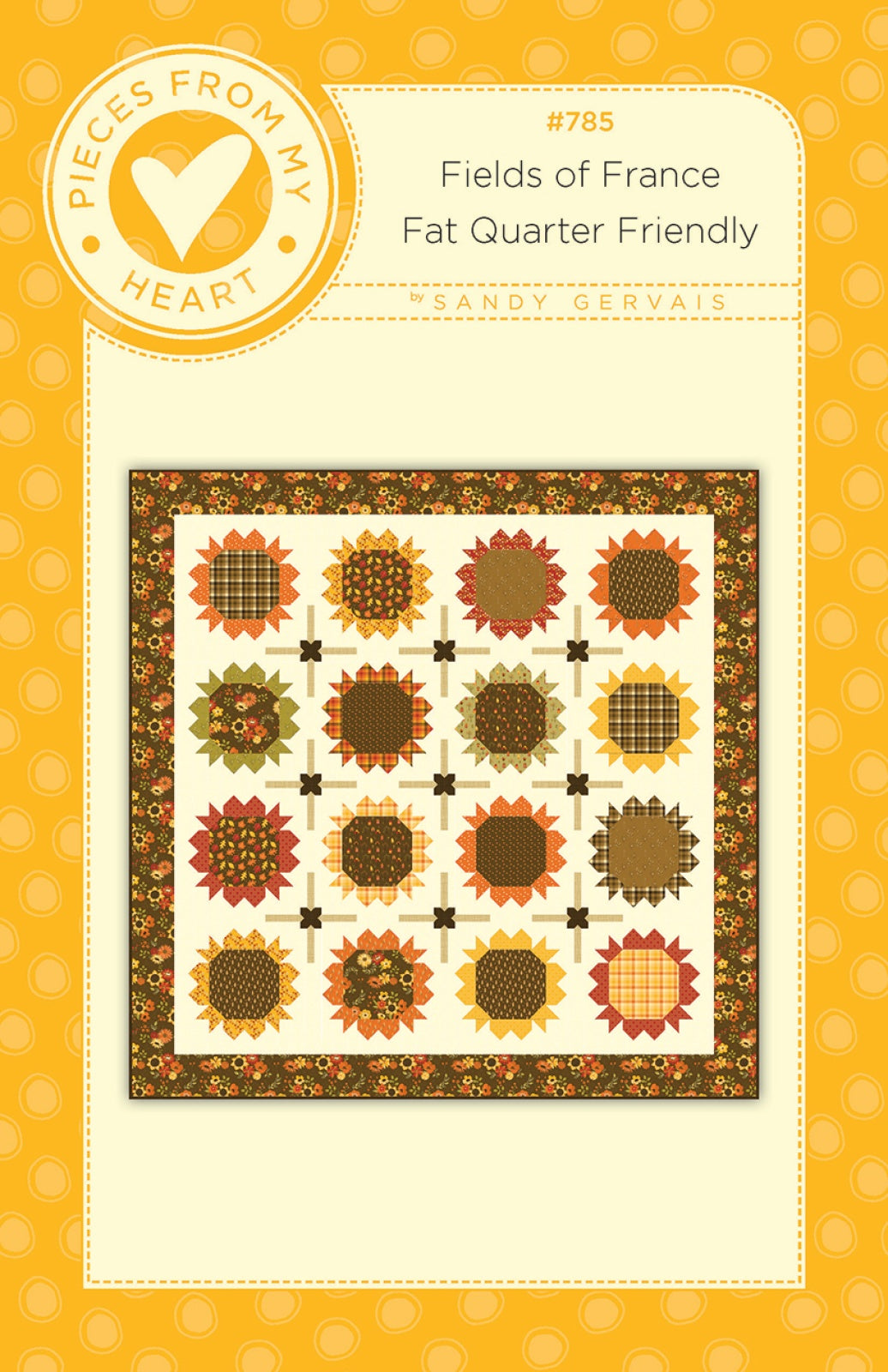 Fields of France Quilt Pattern by Pieces From My Heart