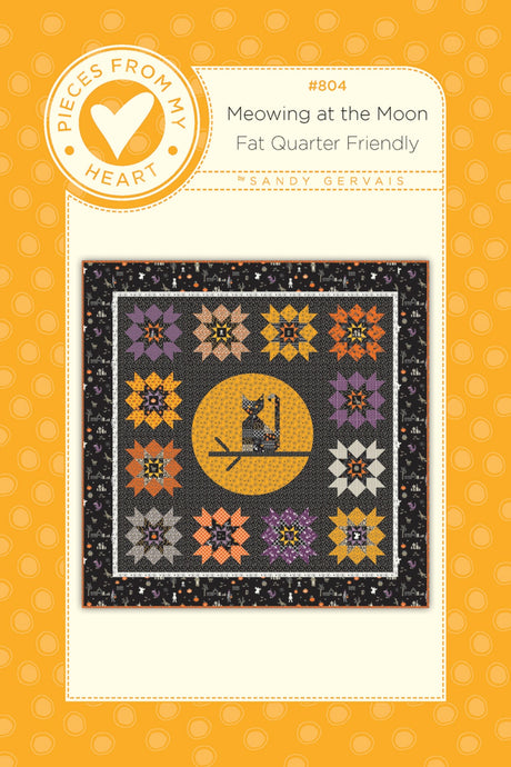 Meowing at the Moon Quilt Pattern by Pieces From My Heart