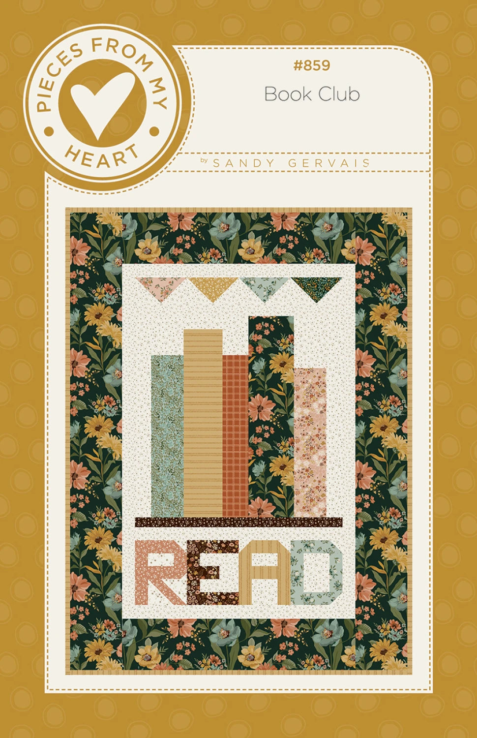 Book Club Quilt Pattern by Pieces From My Heart