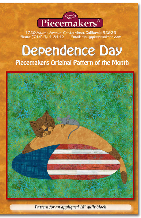 Dependence Day Quilt Pattern by Piecemakers