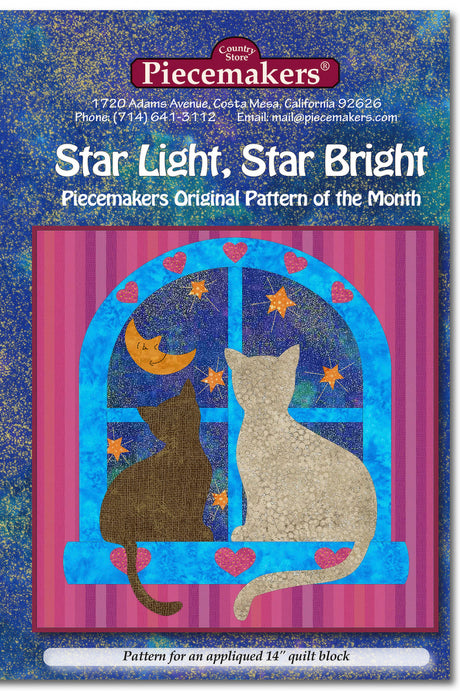 Star Light, Star Bright Quilt Pattern by Piecemakers