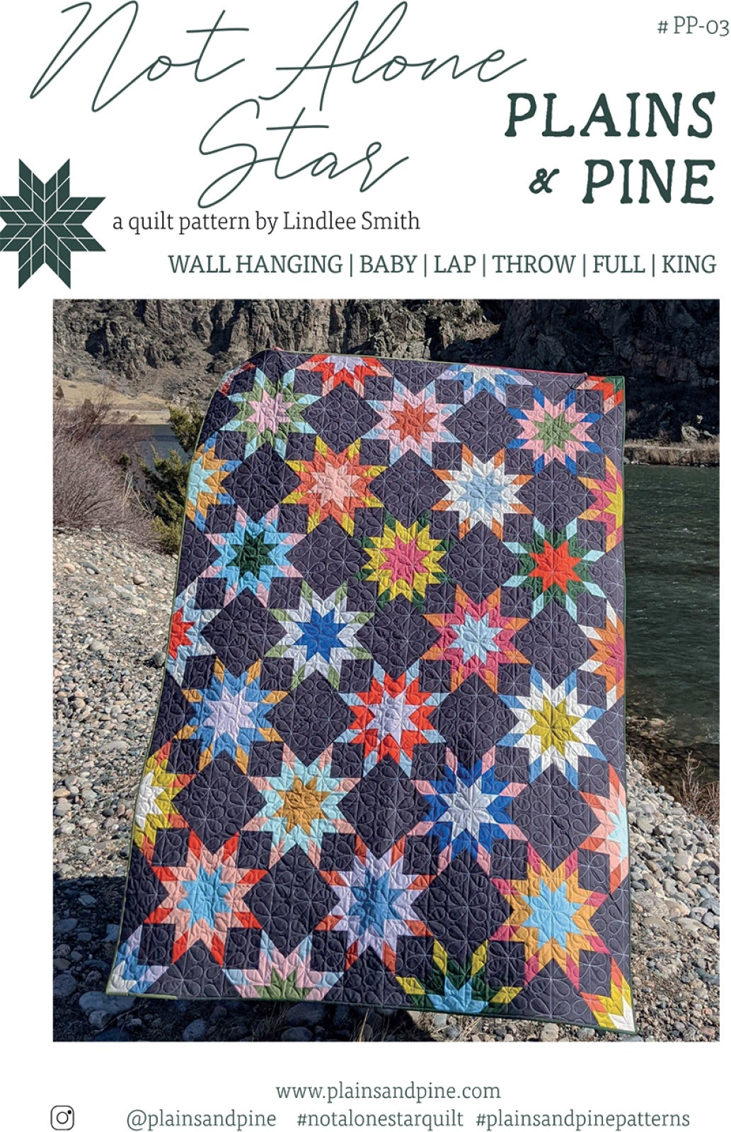 Not Alone Star Quilt Pattern by Plains and Pine