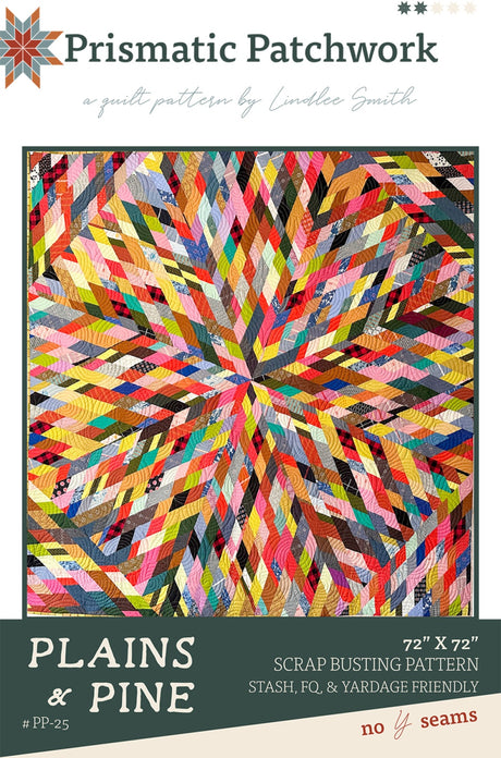 Prismatic Patchwork Quilt Pattern by Plains and Pine