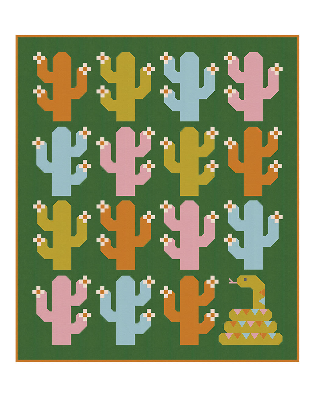 Oh My Cacti Quilt Pattern by Pen and Paper Patterns