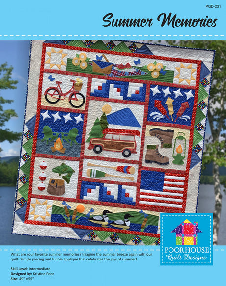 Summer Memories Quilt Pattern by Poorhouse Quilt Designs