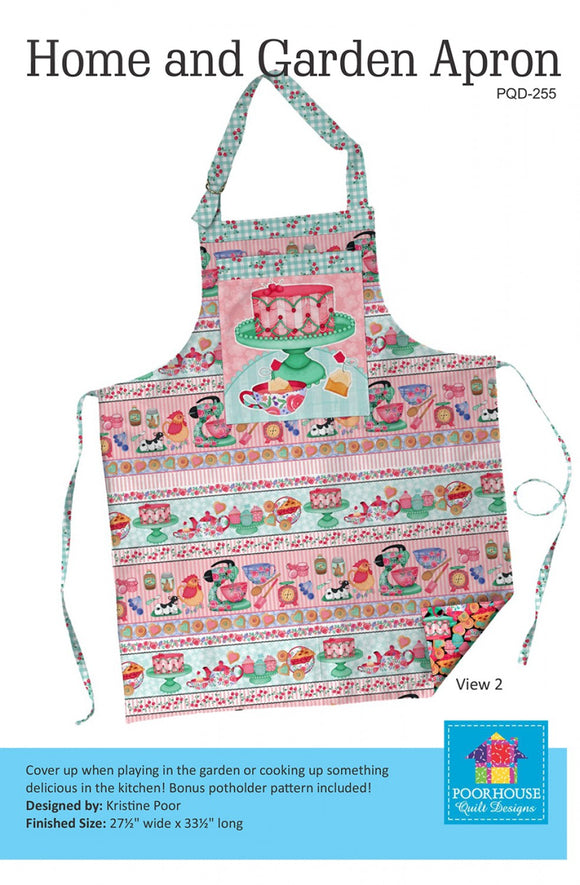 Home and Garden Apron Pattern by Poorhouse Quilt Designs