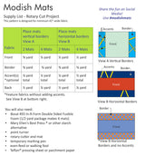 Back of the Modish Mats Pattern by Primitive Gatherings