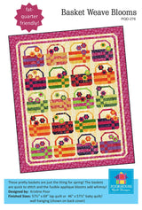 Basket Weave Blooms Quilt Pattern by Poorhouse Quilt Designs