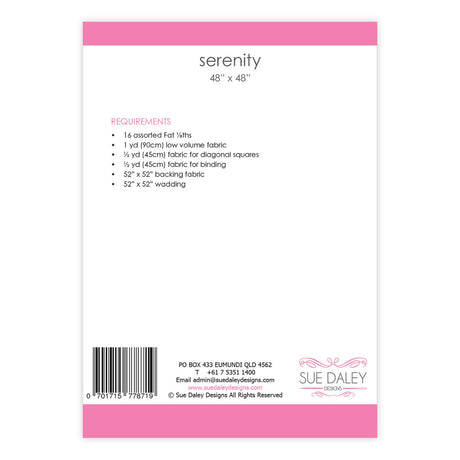 Serenity Quilt Pattern