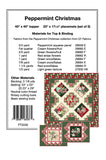Back of the Peppermint Christmas Runner Pattern by Pine Tree Country Quilts