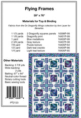 Back of the Flying Frames Quilt Pattern by Pine Tree Country Quilts