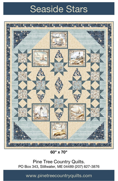 Seaside Stars Quilt Pattern by Pine Tree Country Quilts