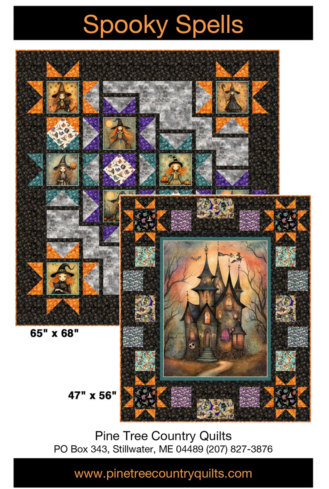 Spooky Spells Quilt Pattern - Pine Tree Country Quilts