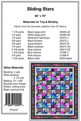 Back of the Sliding Stars Quilt Pattern by Pine Tree Country Quilts