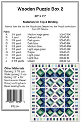 Back of the Wooden Puzzle Box 2 Quilt Pattern by Pine Tree Country Quilts