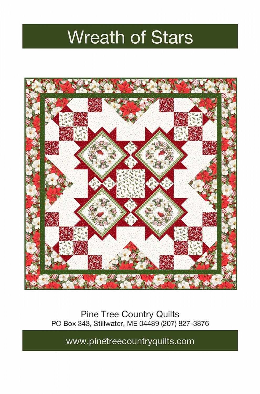 Wreath of Stars Downloadable Pattern - Pine Tree Country Quilts