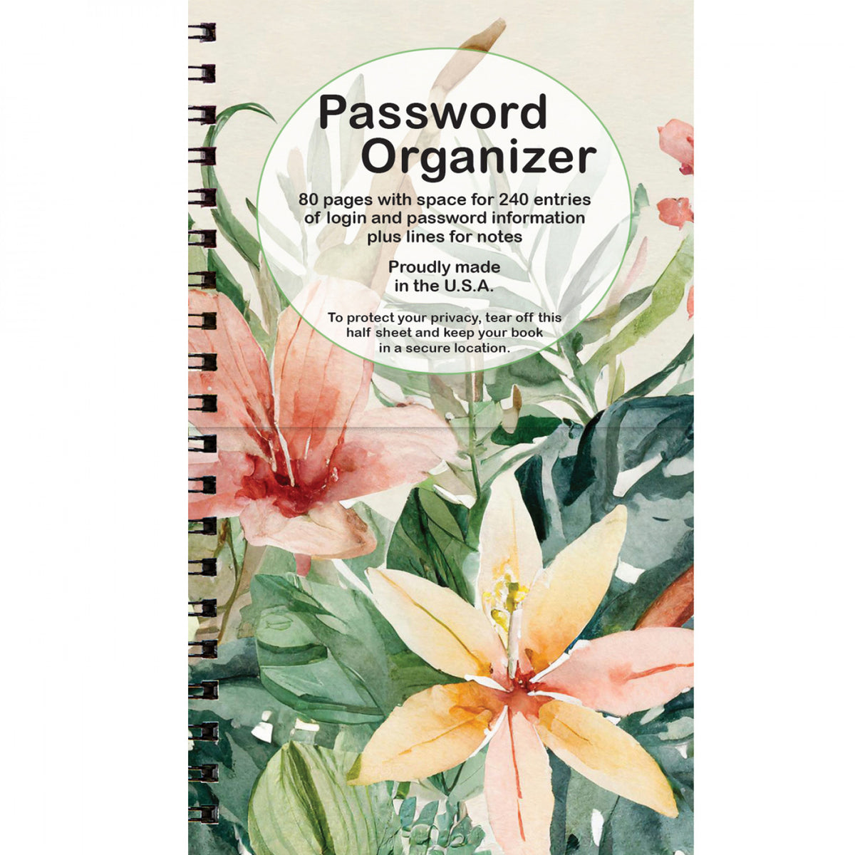 Wildflowers Password Book – Quilting Books Patterns and Notions