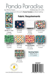 Back of the Panda Paradise Downloadable Pattern By Needle In A Hayes Stack