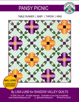 Pansy Picnic Downloadable Pattern by Shadow Valley Quilts