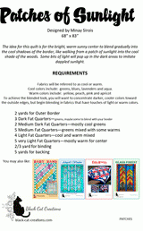 Back of the Patches of Sunlight Downloadable Pattern by Black Cat Creations