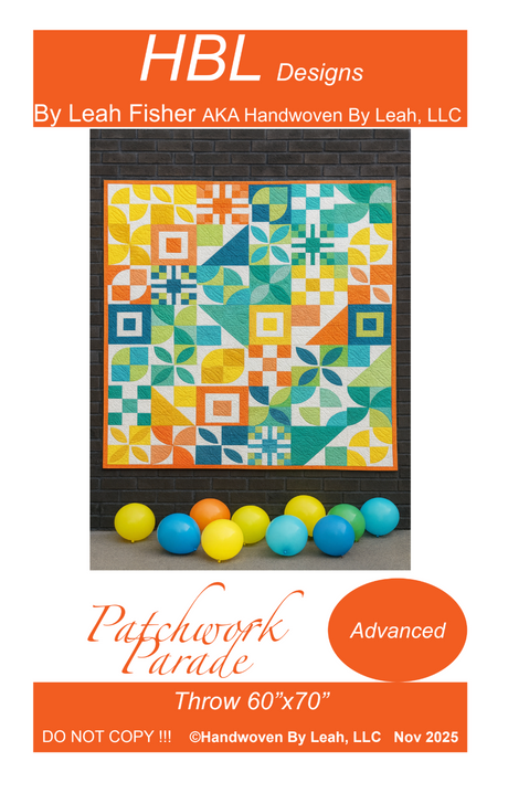Patchwork Parade Downloadable Pattern by Handwoven By Leah