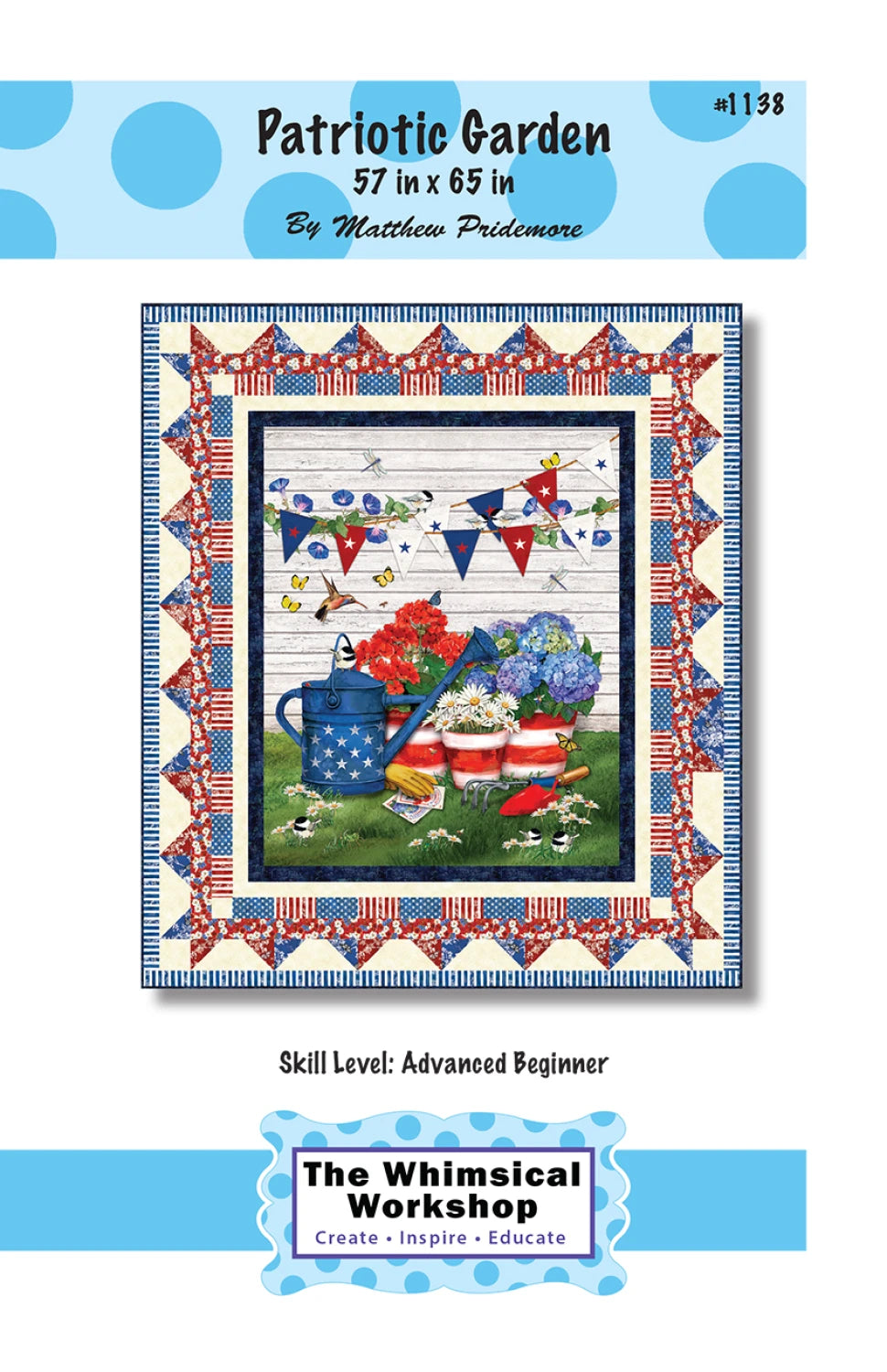 Patriotic Garden Quilt Pattern by Whimsical Workshop
