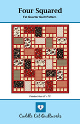 Four Squared Downloadable Pattern by Cuddle Cat Quiltworks
