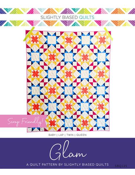 Glam Quilt Pattern by Slightly Biased Quilts