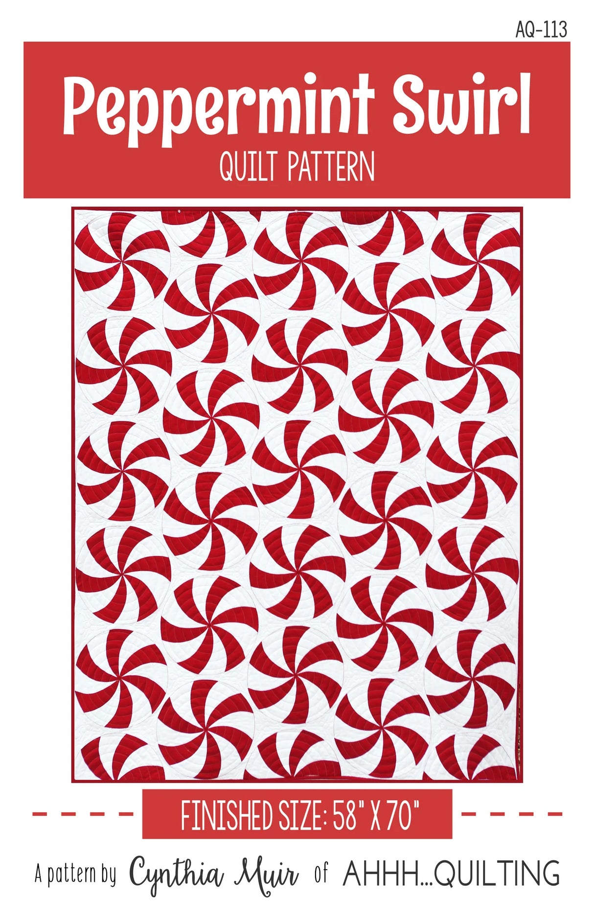 Peppermint Swirl Quilt Pattern by Ahhh...Quilting