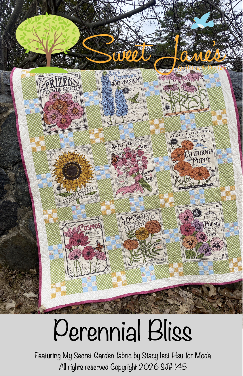Perennial Bliss Downloadable Pattern by Sweet Janes Quilting and Design