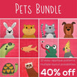 Pets Bundle Downloadable Pattern by Shiny Happy World