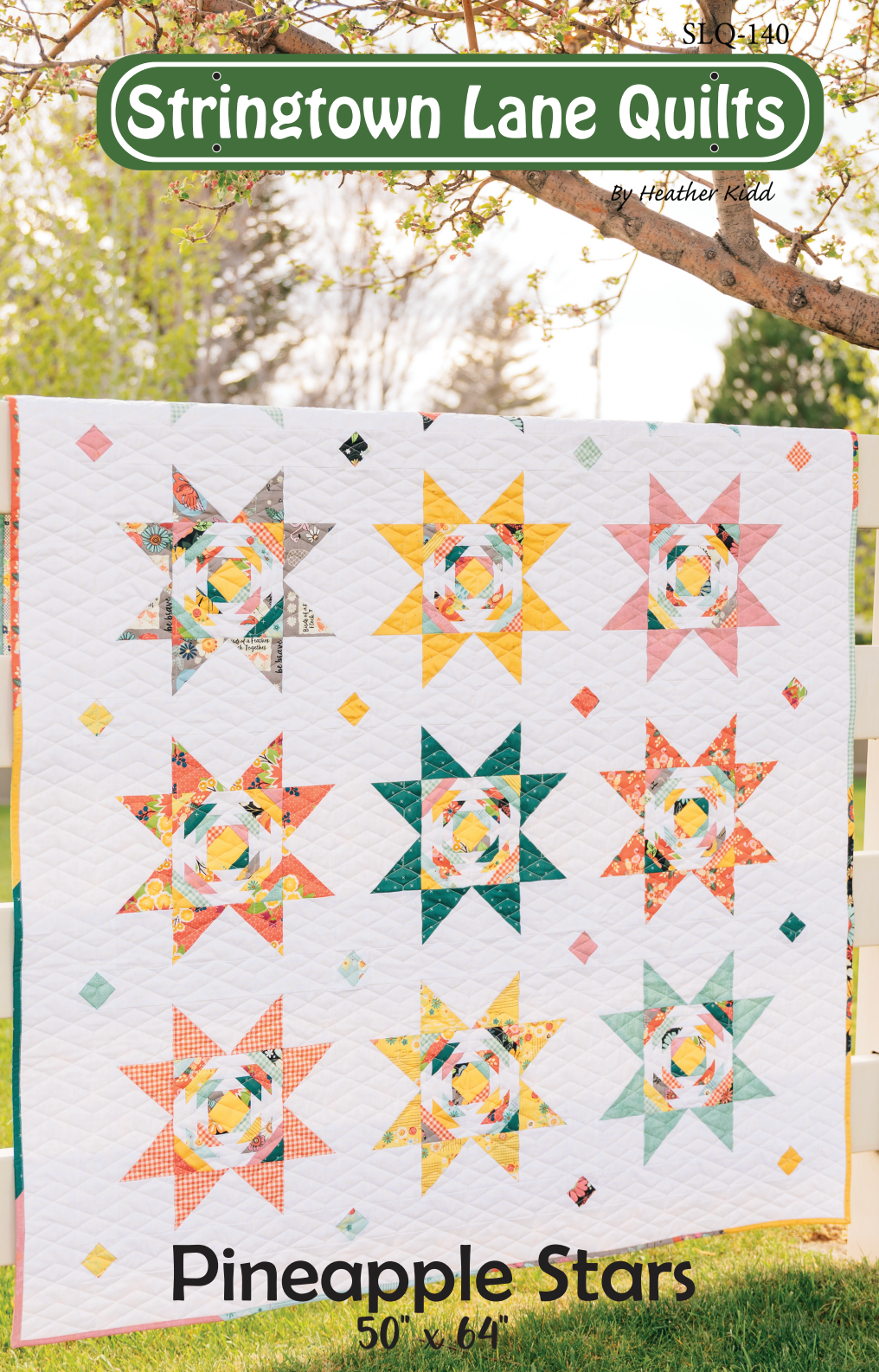 Pineapple Stars Downloadable Pattern by Stringtown Lane Quilts