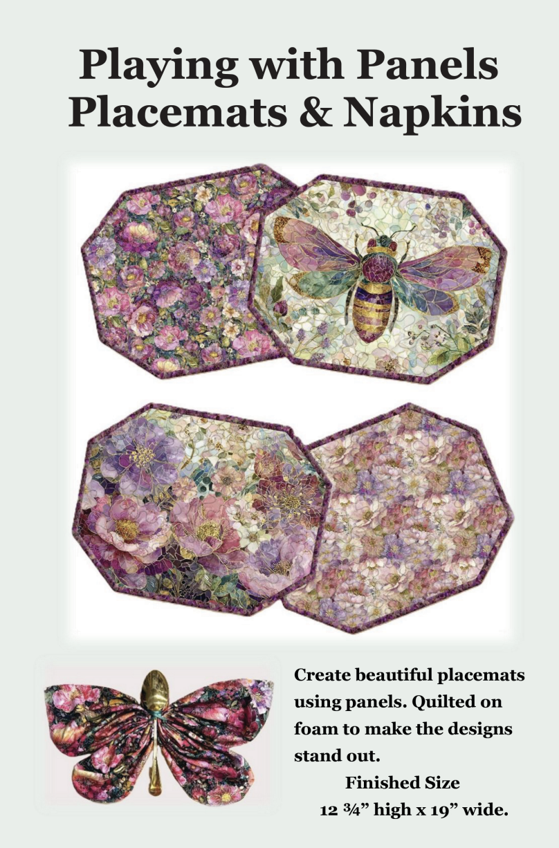 Playing with Panels, Placemats & Napkins Downloadable Pattern by J. Minnis Designs