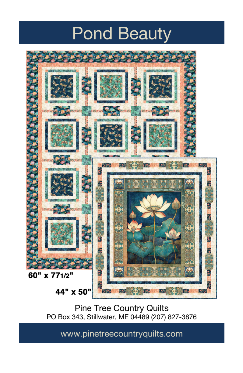 Pond Beauty Downloadable Pattern by Pine Tree Country Quilts