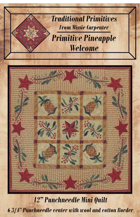 Primitive Pineapple Welcome Pattern by Traditional Primitives
