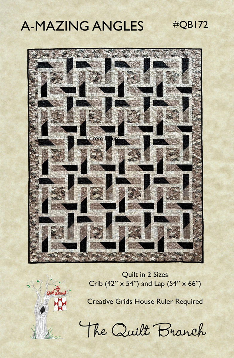 A-Mazing Angles Quilt Pattern – Quilting Books Patterns and Notions