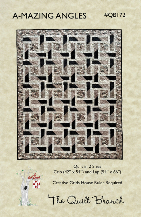 A-Mazing Angles Quilt Pattern by Quilt Branch