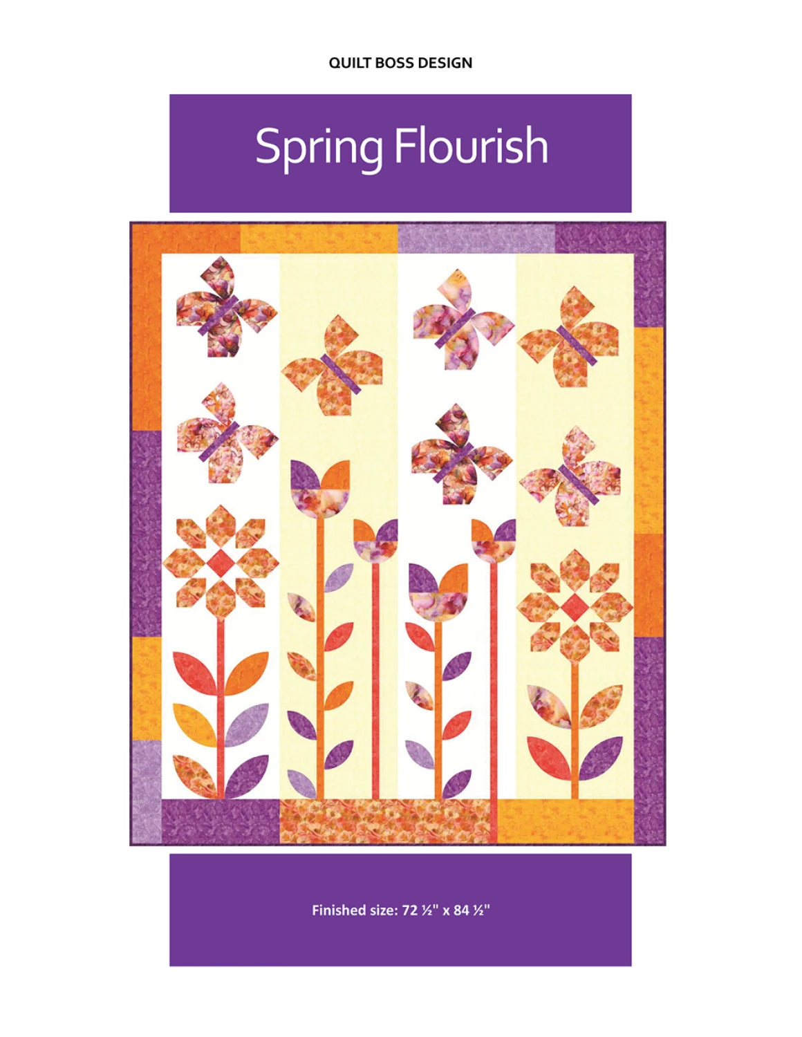 Spring Flourish Quilt Pattern by Quilt Boss Design